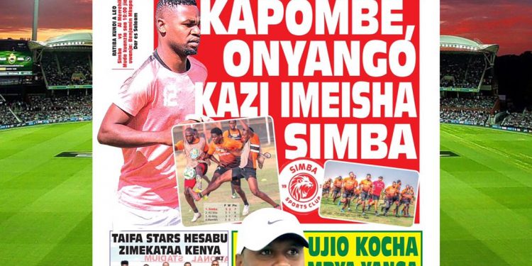 Gazeti KONGWE LA BURUDANI, Leo MACHI 1️⃣6️⃣, 2️⃣0️⃣2️⃣1️⃣