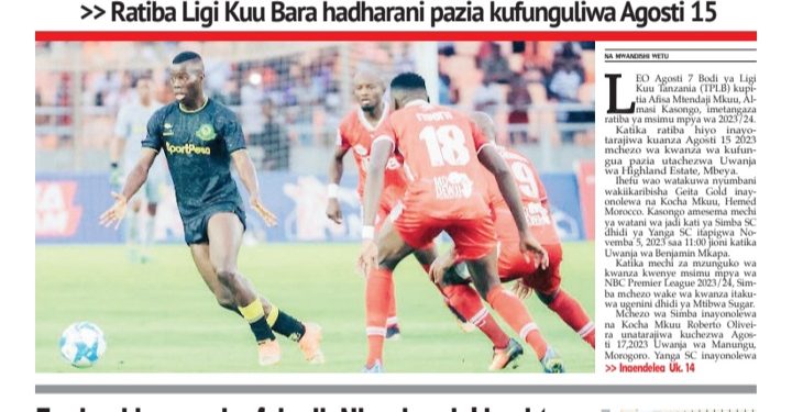 SOMA TAARIFA MBALIMBALI KUTOKA KATIKA MAGAZETI YA LEO AGOSTI 8, 2023