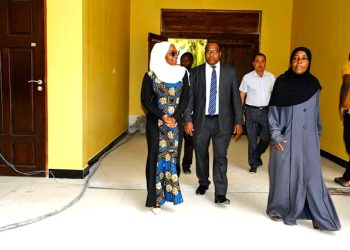 WAZIRI WA ELIMU NA MAFUNZO YA AMALI ZANZIBAR MHE. LELA MUHAMED MUSSA AKAGUA MRADI WA UJENZI WA SKULI MPYA YA MUEMBELADU