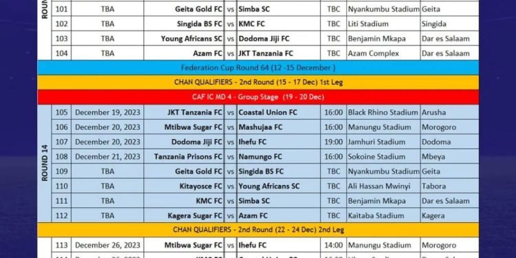 BREAKING NEWS: RATIBA LIGI KUU NBC MSIMU WA 2023/2024 HII HAPA