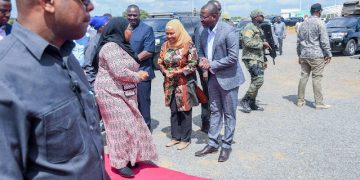 RAIS SAMIA AFANYA UKAGUZI WA MABORESHO YA UWANJA WA NDEGE MTWARA